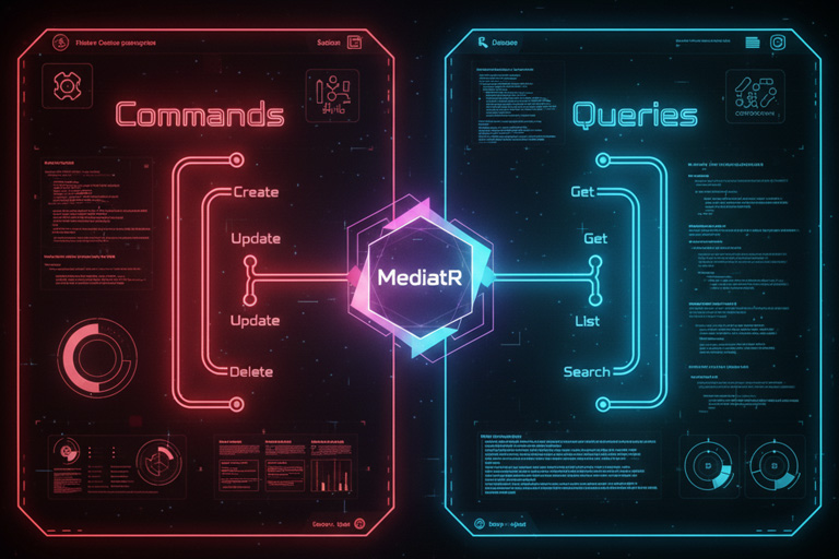 الگوی CQRS و MediatR در ASP.NET Core – ساخت سیستم‌های مقیاس‌پذیر 